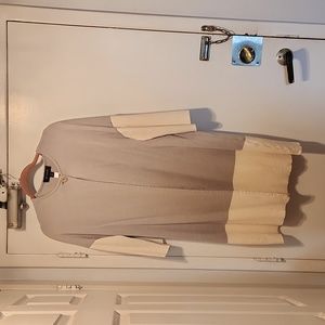 St John stretch fabric over coat